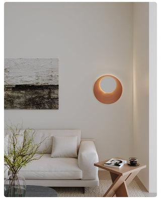 Abstract Circular Crescent Wall Sconce-Neutral Decor