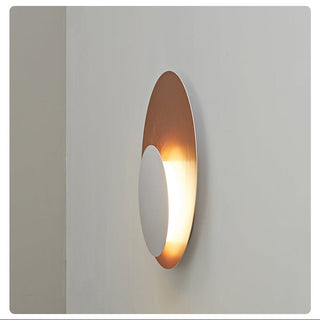 Abstract Circular Crescent Wall Sconce-Neutral Decor