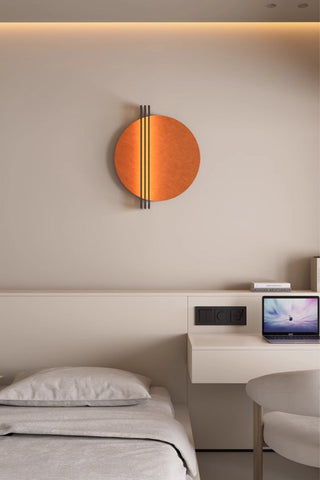 Abstract Sunrise Felt Wall Sconce-Neutral Decor