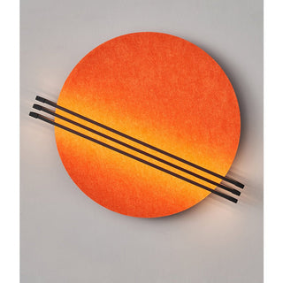 Abstract Sunrise Felt Wall Sconce-Neutral Decor