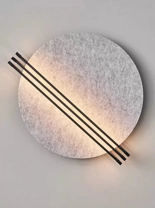 Abstract Sunrise Felt Wall Sconce-Neutral Decor