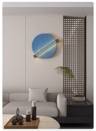 Abstract Sunrise Felt Wall Sconce-Neutral Decor