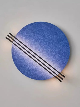 Abstract Sunrise Felt Wall Sconce-Neutral Decor