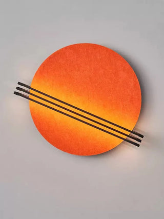 Abstract Sunrise Felt Wall Sconce-Neutral Decor