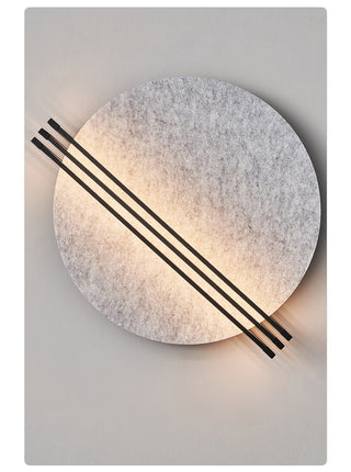 Abstract Sunrise Felt Wall Sconce-Neutral Decor
