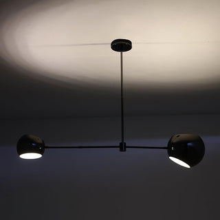 Lustra Lustre Élégant en Verre Noir