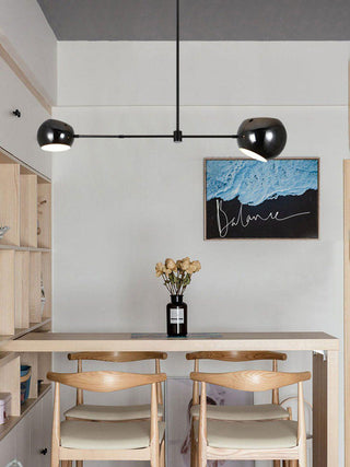 Lustra Lustre Élégant en Verre Noir