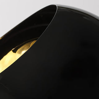 Lustra Lustre Élégant en Verre Noir