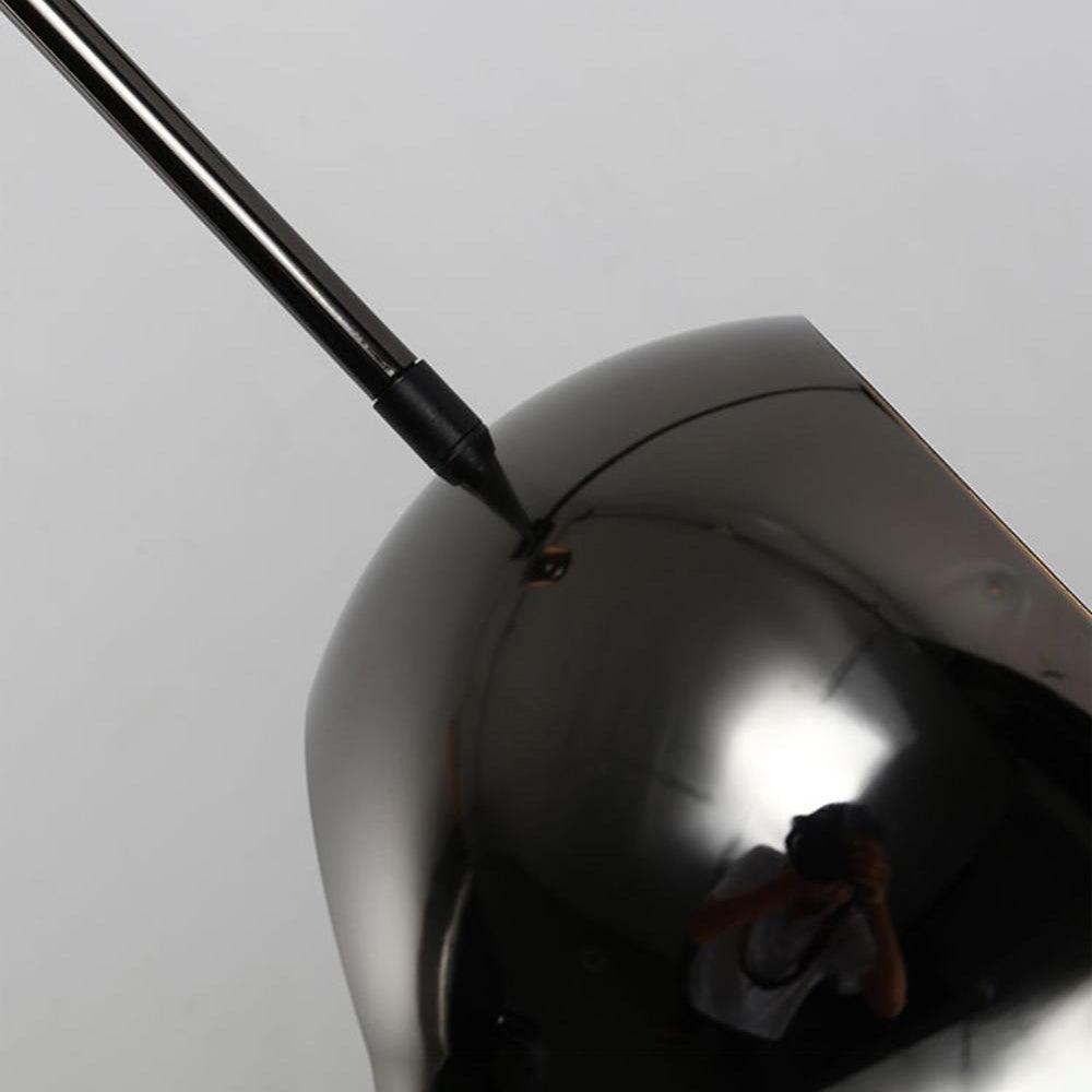 Gala Lustre Élégant en Verre Noir