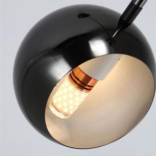 Lustra Lustre Élégant en Verre Noir