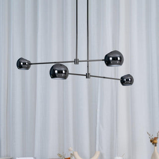 Lustra Lustre Élégant en Verre Noir