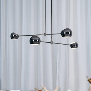 Lustra Lustre Élégant en Verre Noir