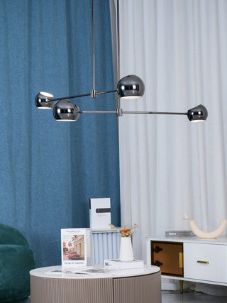 Lustra Lustre Élégant en Verre Noir