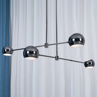 Lustra Lustre Élégant en Verre Noir