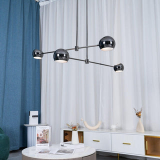 Lustra Lustre Élégant en Verre Noir