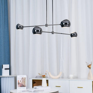 Lustra Lustre Élégant en Verre Noir