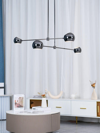 Lustra Lustre Élégant en Verre Noir