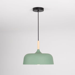 Lustra Suspension Lampe Abat-jour Blanc en Bois