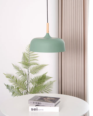 Lustra Suspension Lampe Abat-jour Blanc en Bois