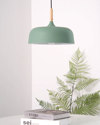 Lustra Suspension Lampe Abat-jour Blanc en Bois