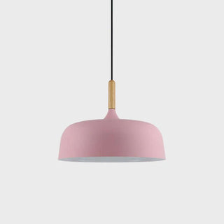 Lustra Suspension Lampe Abat-jour Blanc en Bois