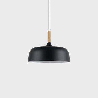 Lustra Suspension Lampe Abat-jour Blanc en Bois