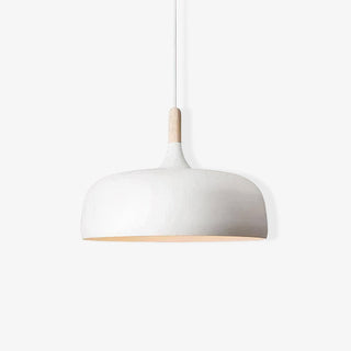 Lustra Suspension Lampe Abat-jour Blanc en Bois