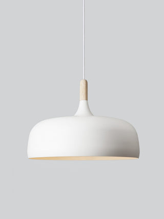 Lustra Suspension Lampe Abat-jour Blanc en Bois