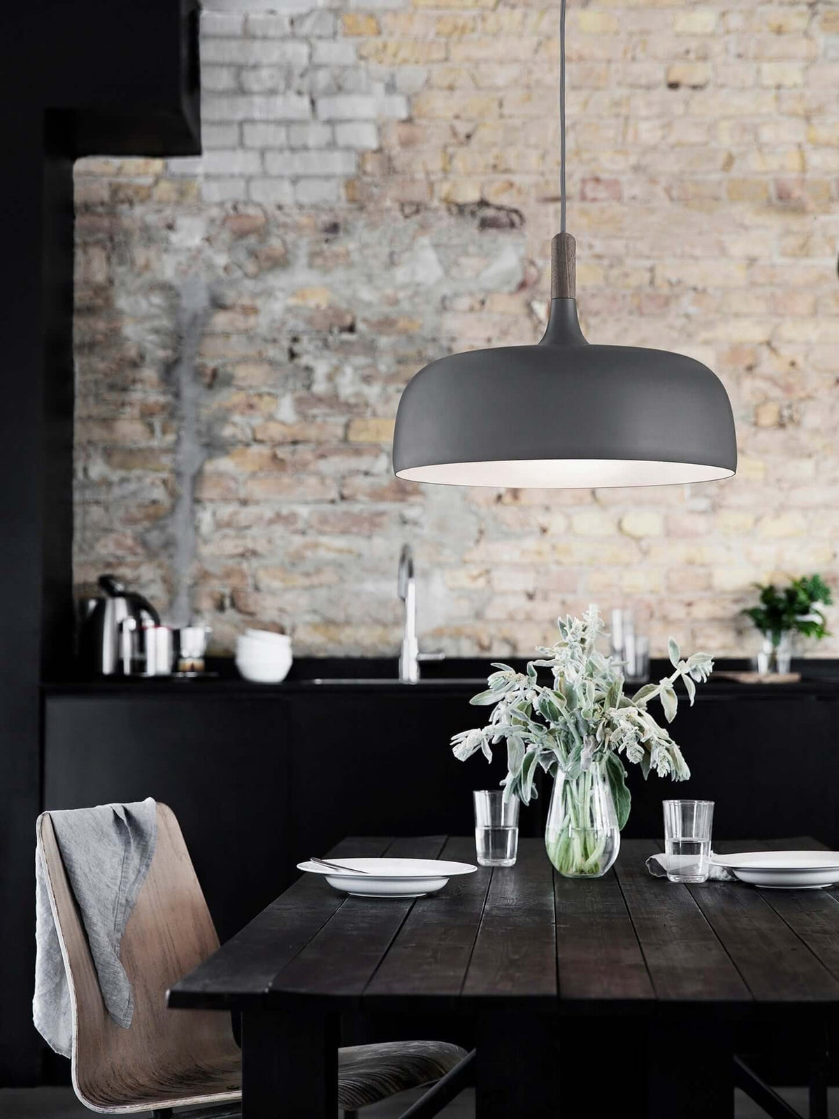 Galio Suspension Lampe Abat-jour Blanc en Bois