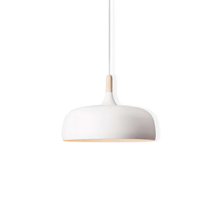 Lustra Suspension Lampe Abat-jour Blanc en Bois
