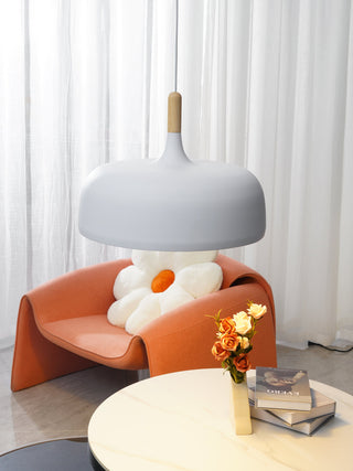 Lustra Suspension Lampe Abat-jour Blanc en Bois