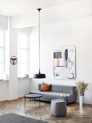 Lustra Suspension Lampe Abat-jour Blanc en Bois