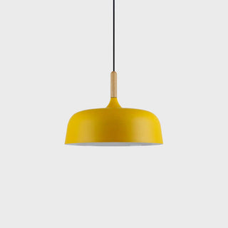 Lustra Suspension Lampe Abat-jour Blanc en Bois