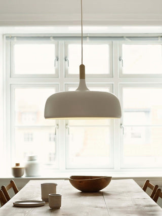 Lustra Suspension Lampe Abat-jour Blanc en Bois