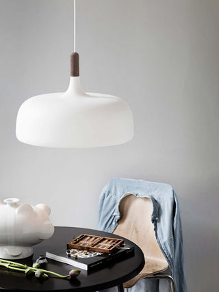 Lustra Suspension Lampe Abat-jour Blanc en Bois