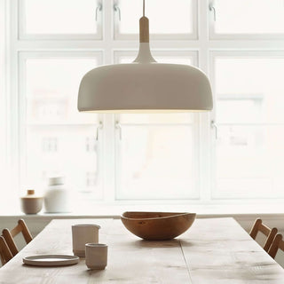 Lustra Suspension Lampe Abat-jour Blanc en Bois