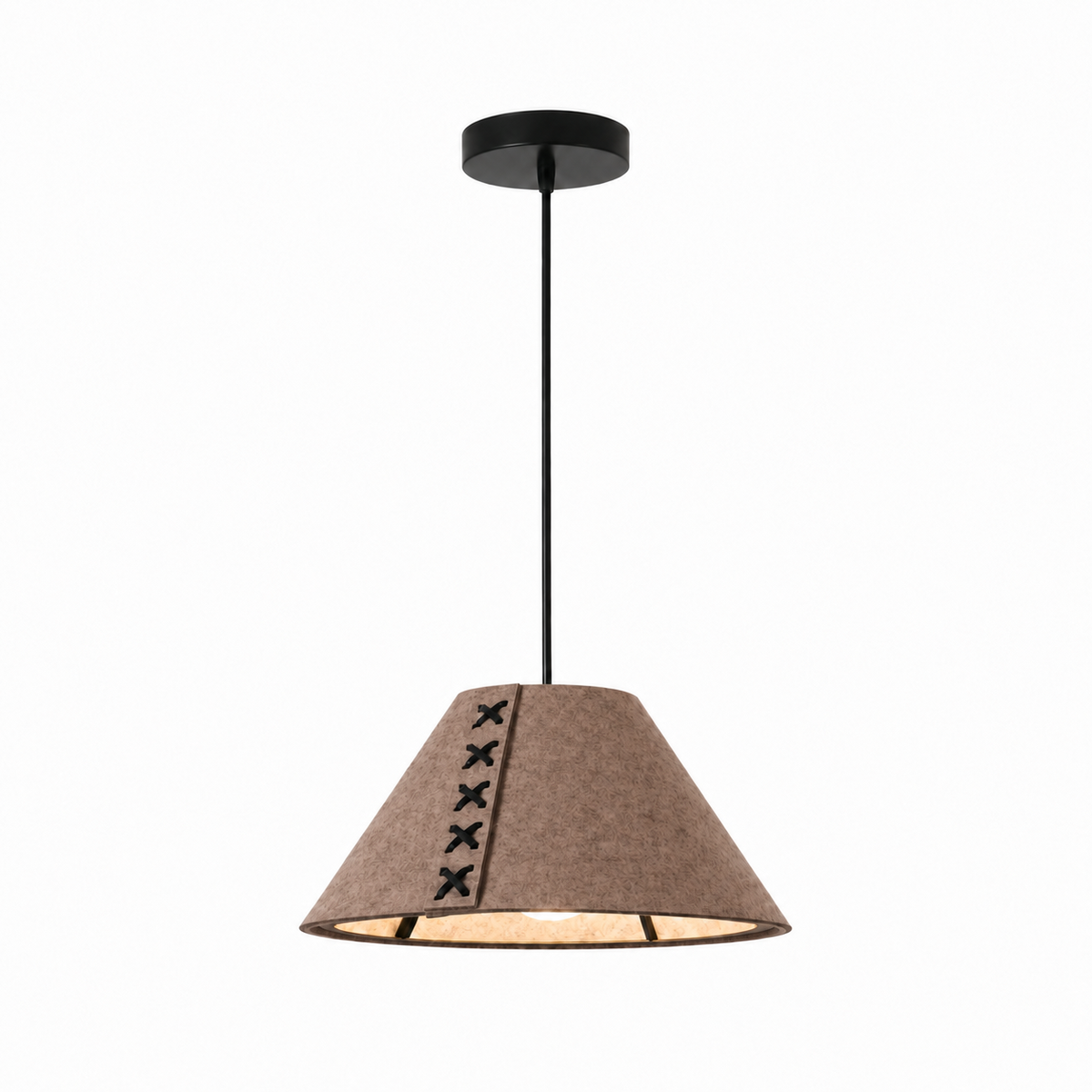 Acoustic Felt Pendant Light-Neutral Decor