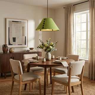 Acoustic Felt Pendant Light-Neutral Decor