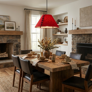 Acoustic Felt Pendant Light-Neutral Decor