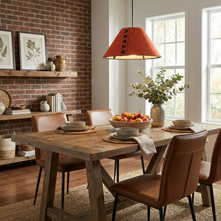 Acoustic Felt Pendant Light-Neutral Decor
