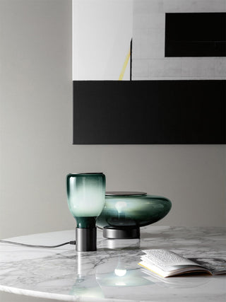 Vathayra Glass Table Lamp-Neutral Decor