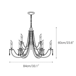 Acroma Lustre Cristal Moderne Traditionnel