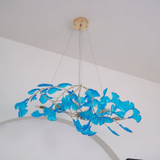 Eurvinen Lustre de luxe en feuille de ginkgo-Luire