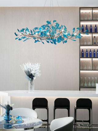 Eurvinen Lustre de luxe en feuille de ginkgo-Luire