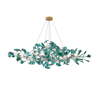 Eurvinen Lustre de luxe en feuille de ginkgo-Luire