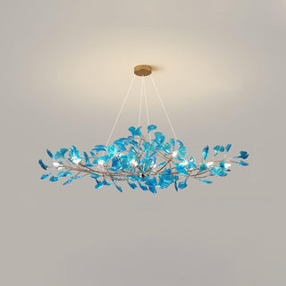 Eurvinen Lustre de luxe en feuille de ginkgo-Luire