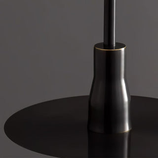 Solara Lampe suspendue en acrylique avec plaque de chapeau chromée moderne