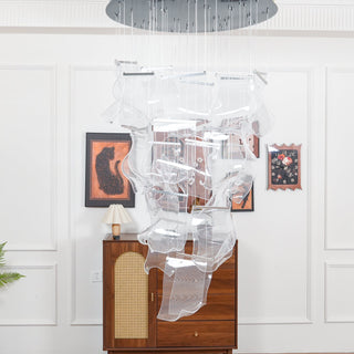Lustra Lustre Acrylic LED Abstract Floating