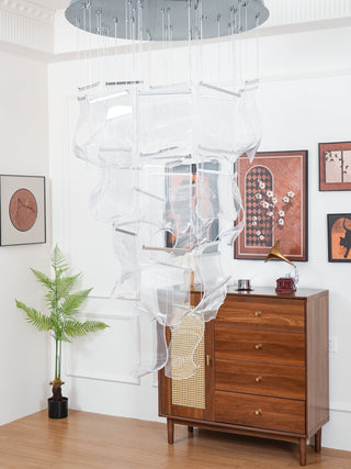 Lustra Lustre Acrylic LED Abstract Floating