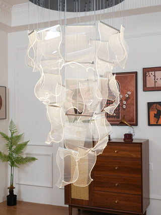 Lustra Lustre Acrylic LED Abstract Floating